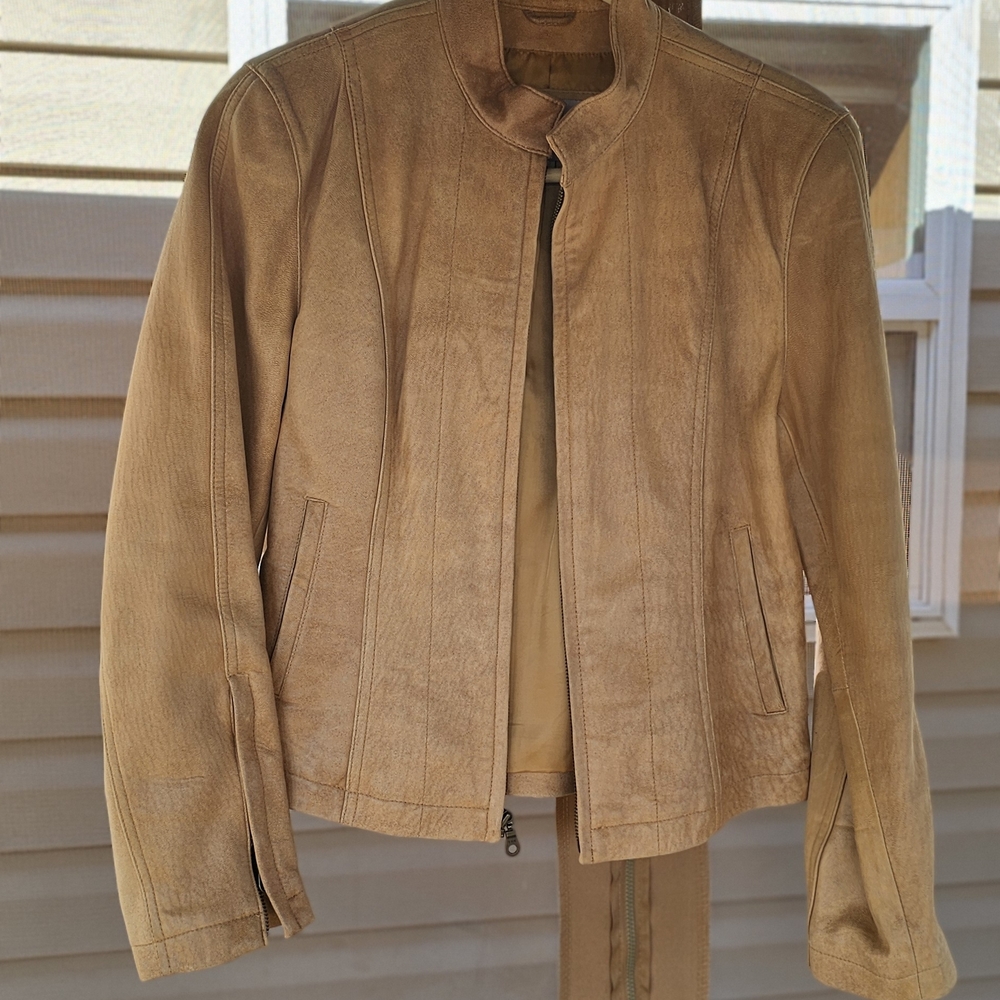 Wilsons Maxima Suede Leather Tan Jacket